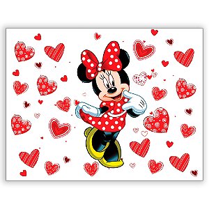 Painel Retangular - Minnie Vermelha - Sublimado 3D