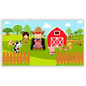 Painel Retangular - Fazenda - Sublimado 3D