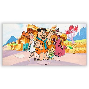 Painel Retangular - Os Flinstones - Sublimado 3D