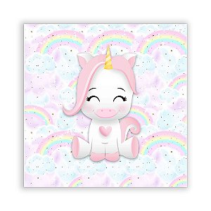 Painel Quadrado - Unicornio - Sublimado 3D