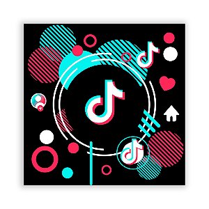 Painel Quadrado - TikTok - Sublimado 3D