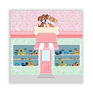 Painel Quadrado - Pet Shop - Sublimado 3D