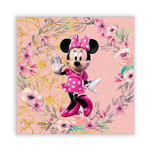 Painel Quadrado - Minnie Rosa - Sublimado 3D