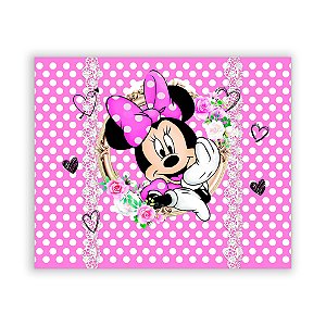 Painel Quadrado - Minnie Rosa - Sublimado 3D