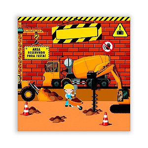 Painel Quadrado - Construção - Sublimado 3D