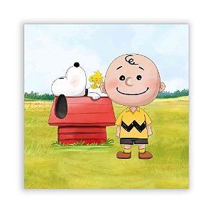 Painel Quadrado - Charlie Brown Snoopy - Sublimado 3D