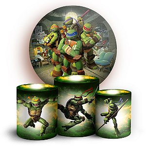 KIT Redondo e Trio - Tartarugas - Sublimado 3D