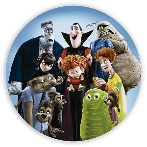 Painel Redondo - Hotel Transylvania - Sublimado 3D