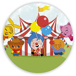 Painel Redondo - Plim Plim Circo - Sublimado 3D