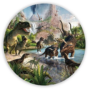 Painel Redondo - Dinossauro - Sublimado 3D