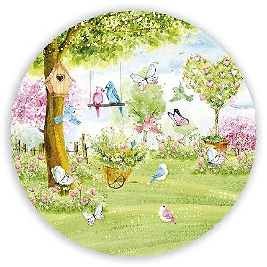Painel Redondo - Jardim - Sublimado 3D