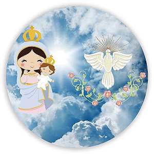 Painel Redondo - Nossa Senhora  - Sublimado 3D