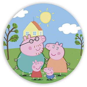 Painel Redondo - Peppa Pig  - Sublimado 3D