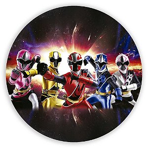 Painel Redondo - Power Rangers - Sublimado 3D