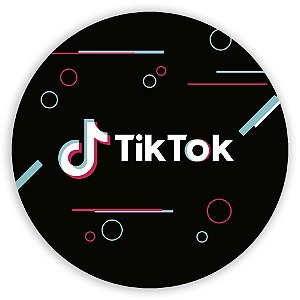 Painel Redondo - TikTok  - Sublimado 3D