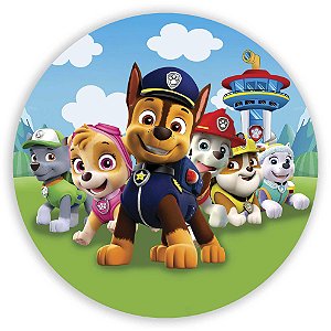 Painel Redondo - Patrulha Canina - Sublimado 3D