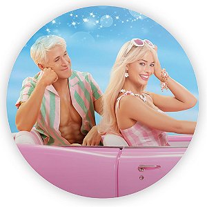 Painel Redondo - Barbie Filme - Sublimado 3D