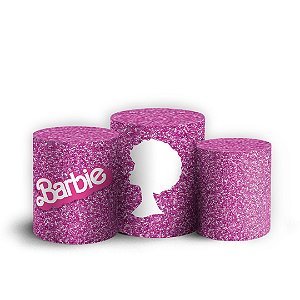 Trio Cilindro - Barbie - Sublimado 3D + Elástico