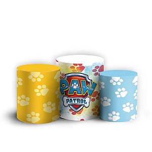 Trio Cilindro - Patrulha Canina - Sublimado 3D + Elástico