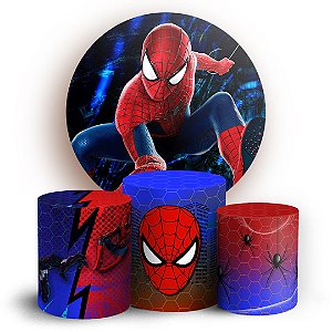 KIT Redondo e Trio - Homen Aranha  - Sublimado 3D