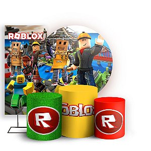 KIT Redondo Trio e Faixa - Roblox - Sublimado 3D - Sublitex