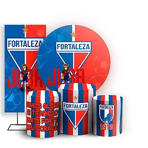 Capas Painel Redondo Trio Cilindro e Faixa Lateral Sublimado - Fortaleza