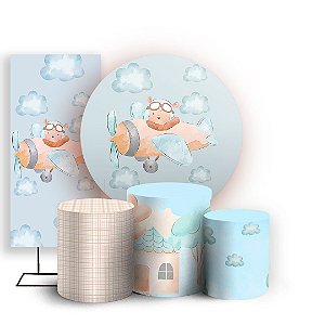 KIT Redondo Trio e Faixa - Aviador - Sublimado 3D