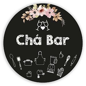 Painel Redondo - Chá Bar - Sublimado 3D