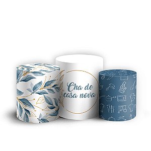 Trio Cilindro - Chá de Casa Nova - Sublimado 3D + Elástico