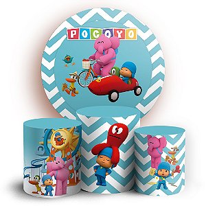 KIT Redondo e Trio - Pocoyo - Sublimado 3D