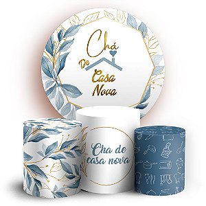 KIT Redondo e Trio - Chá de Casa Nova - Sublimado 3D