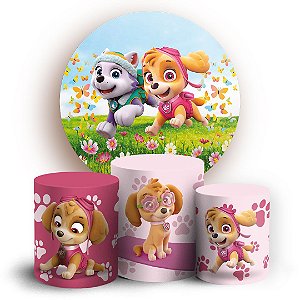 KIT Redondo e Trio - Patrulha Canina - Sublimado 3D