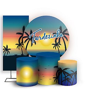 KIT Redondo Trio e Faixa - Tardezinha - Sublimado 3D
