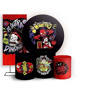 KIT Redondo Trio e Faixa - Não Fale o Nome do Monstro - Sublimado 3D