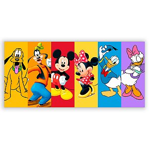 Painel Retangular - Turma do Mickey - Sublimado 3D