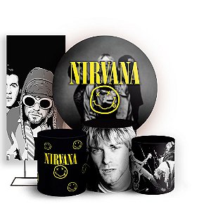 KIT Redondo Trio e Faixa - Nirvana - Sublimado 3D