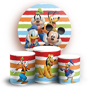 KIT Redondo e Trio - Mickey - Sublimado 3D