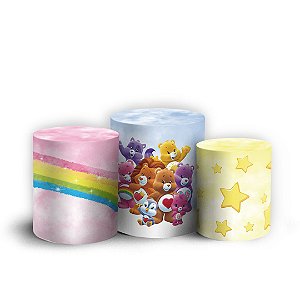 Trio Cilindro - Ursinhos Carinhosos - Sublimado 3D + Elástico