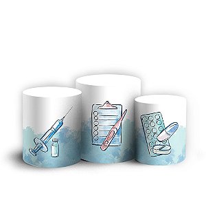 Trio Cilindro - Medicina - Sublimado 3D + Elástico