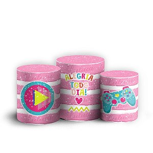 Trio Cilindro - Luluca - Sublimado 3D + Elástico