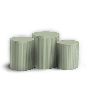 Trio Cilindro - Oh Baby Verde - Sublimado 3D + Elástico