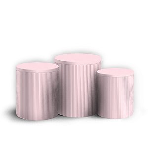 Trio Cilindro - Oh Baby Rosa Bebe - Sublimado 3D + Elástico