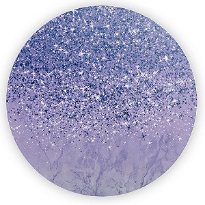 Painel Redondo - Glitter Roxo - Sublimado 3D