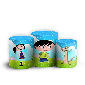 Trio Cilindro - Show da Luna - Sublimado 3D + Elástico