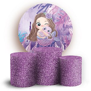 KIT Redondo e Trio - Sereia - Sublimado 3D