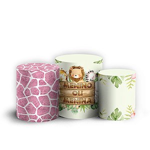 Trio Cilindro - Safari - Sublimado 3D + Elástico