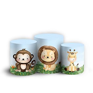 Trio Cilindro - Safari - Sublimado 3D + Elástico