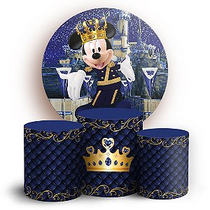 KIT Redondo e Trio - Mickey Realeza - Sublimado 3D