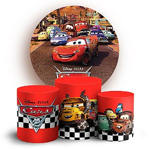 KIT Redondo e Trio - Carros - Sublimado 3D