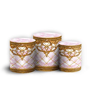 Trio Cilindro - Realeza - Sublimado 3D + Elástico